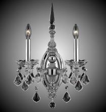 American Brass & Crystal WS9392-A-08G-ST - Two Light Wall Sconce